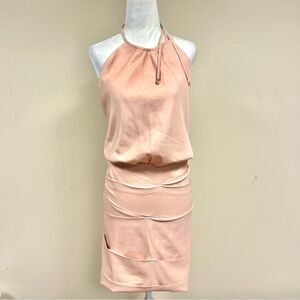 Elenir Ferrera Peach Halter Dress